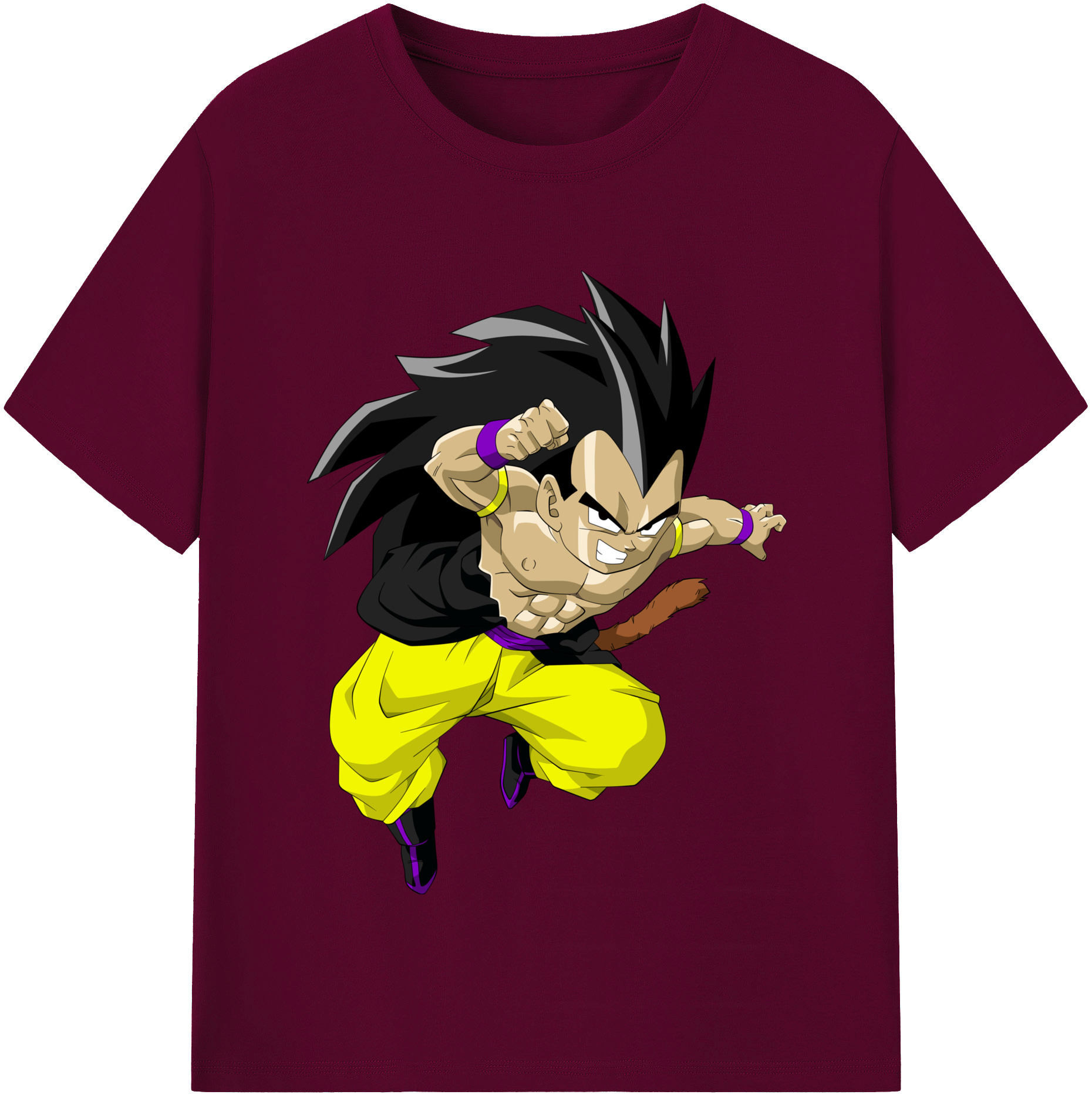 （画像用） ドラゴンボール ベジータ四世（Bejīta Yonsei）DRAGON BALL Vegeta IV レディースカジュアルプリントTシャツ（綿100％）